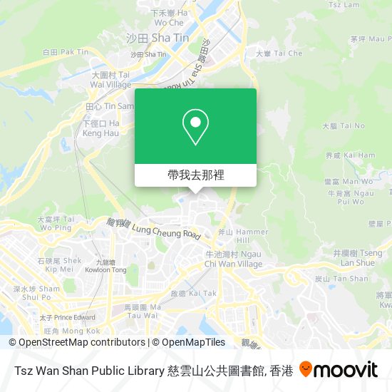 Tsz Wan Shan Public Library 慈雲山公共圖書館地圖