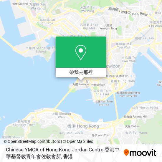 Chinese YMCA of Hong Kong Jordan Centre 香港中華基督教青年會佐敦會所地圖