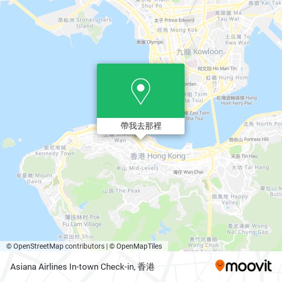 Asiana Airlines In-town Check-in地圖