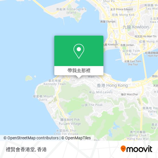 禮賢會香港堂地圖