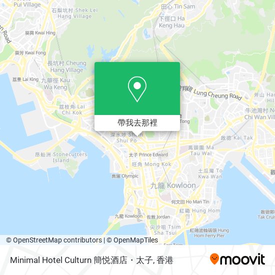 Minimal Hotel Culturn 簡悦酒店・太子地圖