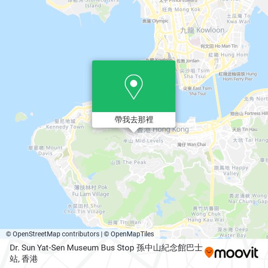 Dr. Sun Yat-Sen Museum Bus Stop 孫中山紀念館巴士站地圖