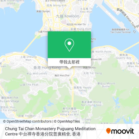 Chung Tai Chan Monastery Puguang Meditation Centre 中台禪寺香港分院普廣精舍地圖