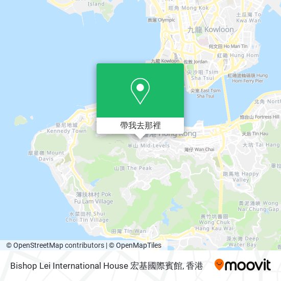 Bishop Lei International House 宏基國際賓館地圖