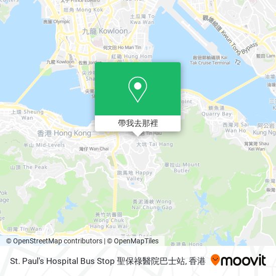 St. Paul's Hospital Bus Stop 聖保祿醫院巴士站地圖