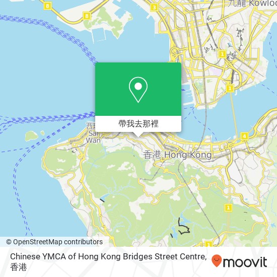 Chinese YMCA of Hong Kong Bridges Street Centre地圖