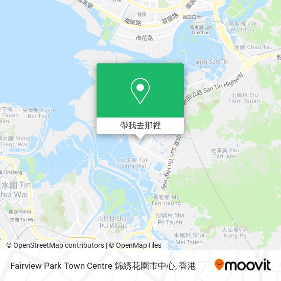 Fairview Park Town Centre 錦綉花園市中心地圖