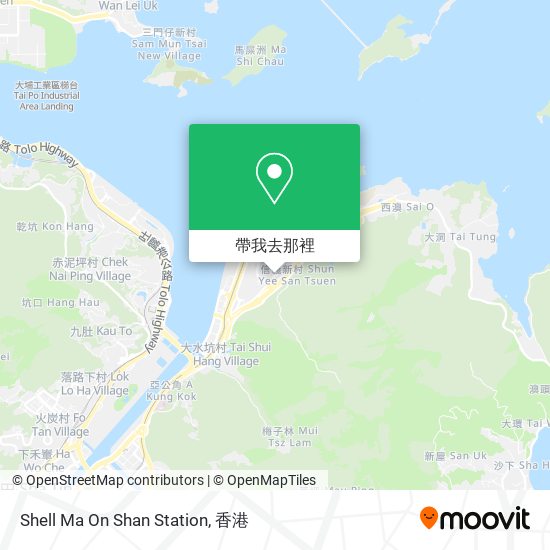 Shell Ma On Shan Station地圖