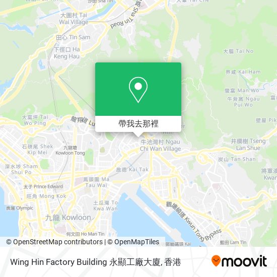 Wing Hin Factory Building 永顯工廠大廈地圖
