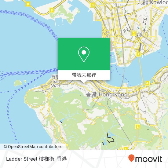 Ladder Street 樓梯街地圖