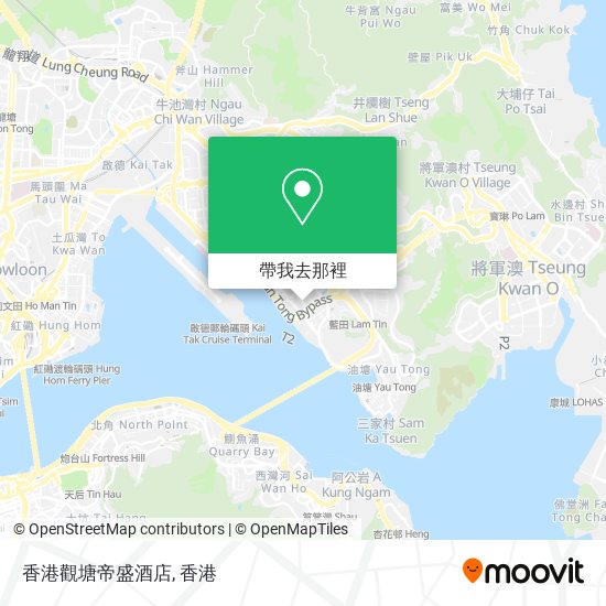 香港觀塘帝盛酒店地圖