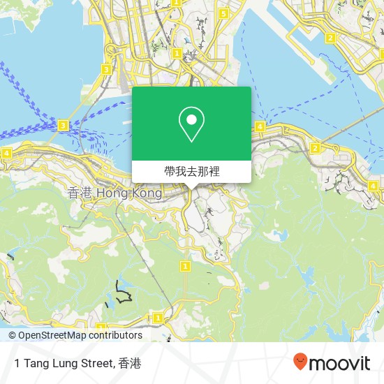 1 Tang Lung Street地圖