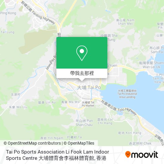 Tai Po Sports Association Li Fook Lam Indoor Sports Centre 大埔體育會李福林體育館地圖
