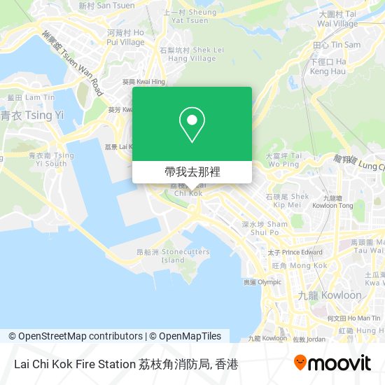 Lai Chi Kok Fire Station 荔枝角消防局地圖