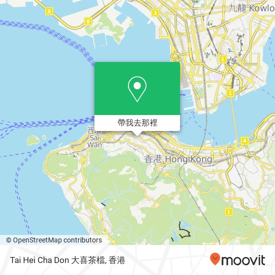 Tai Hei Cha Don 大喜茶檔地圖