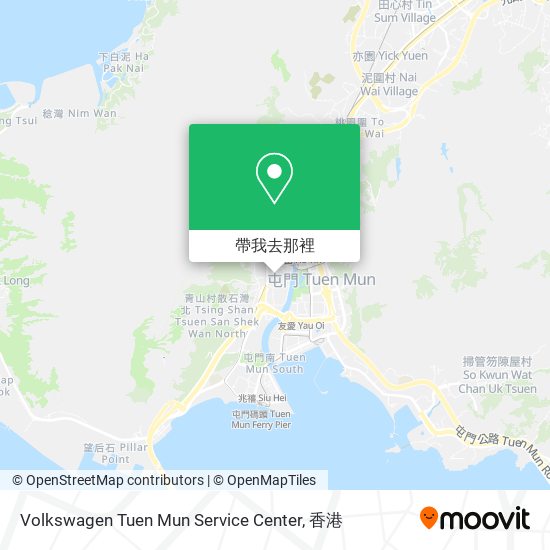 Volkswagen Tuen Mun Service Center地圖