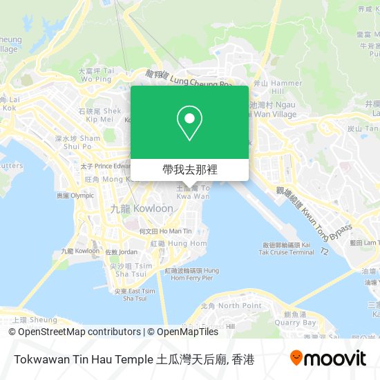 Tokwawan Tin Hau Temple 土瓜灣天后廟地圖