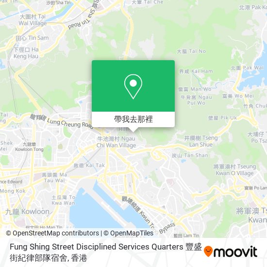 Fung Shing Street Disciplined Services Quarters 豐盛街紀律部隊宿舍地圖