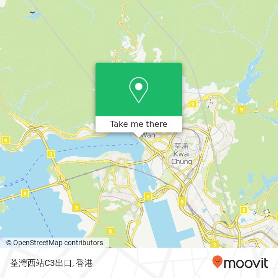 荃灣西站C3出口地圖