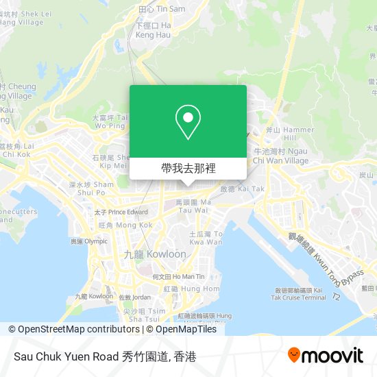 Sau Chuk Yuen Road 秀竹園道地圖
