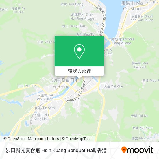 沙田新光宴會廳 Hsin Kuang Banquet Hall地圖