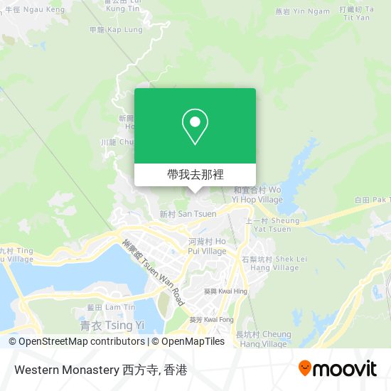 Western Monastery 西方寺地圖