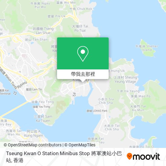 Tseung Kwan O Station Minibus Stop 將軍澳站小巴站地圖