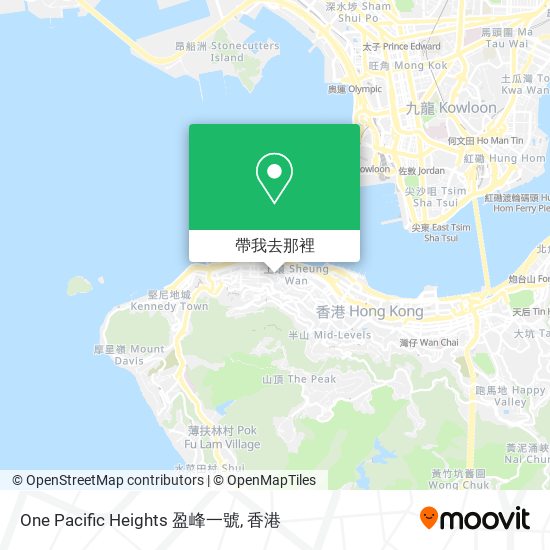 One Pacific Heights 盈峰一號地圖