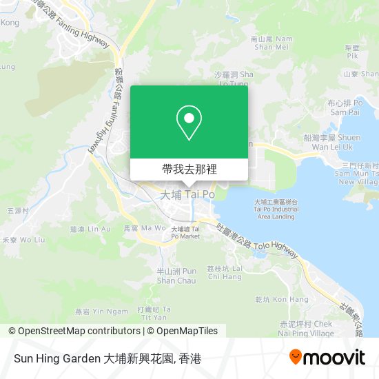 Sun Hing Garden 大埔新興花園地圖