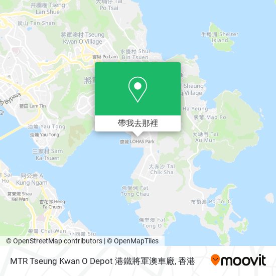 MTR Tseung Kwan O Depot 港鐵將軍澳車廠地圖