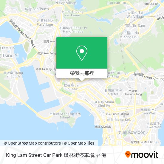 King Lam Street Car Park 瓊林街停車場地圖