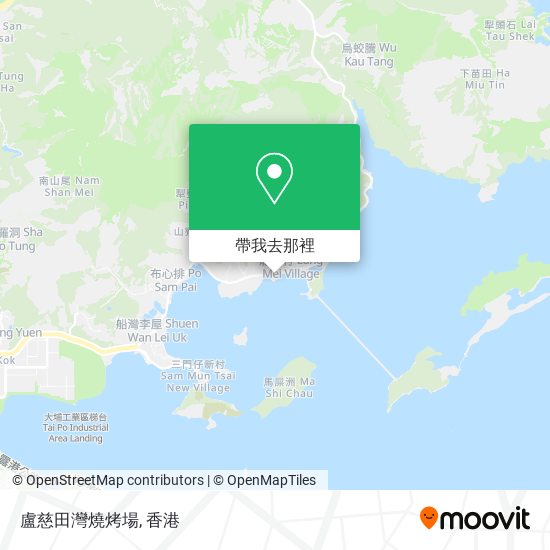 盧慈田灣燒烤場地圖