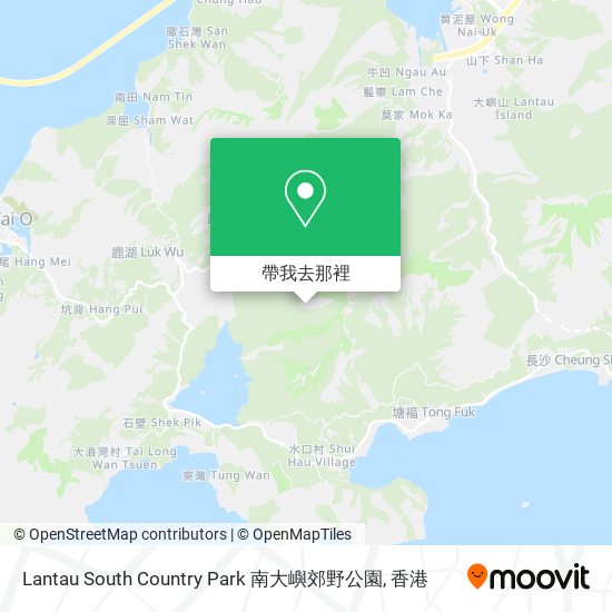Lantau South Country Park 南大嶼郊野公園地圖