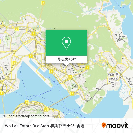 Wo Lok Estate Bus Stop 和樂邨巴士站地圖