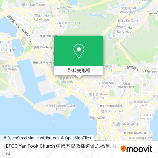 EFCC Yan Fook Church 中國基督教播道會恩福堂地圖