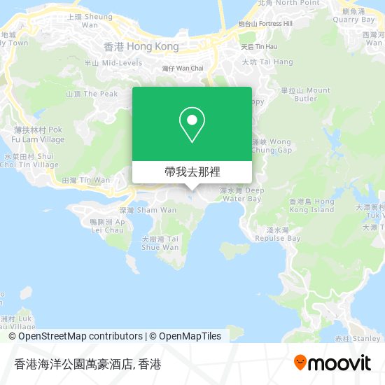 香港海洋公園萬豪酒店地圖