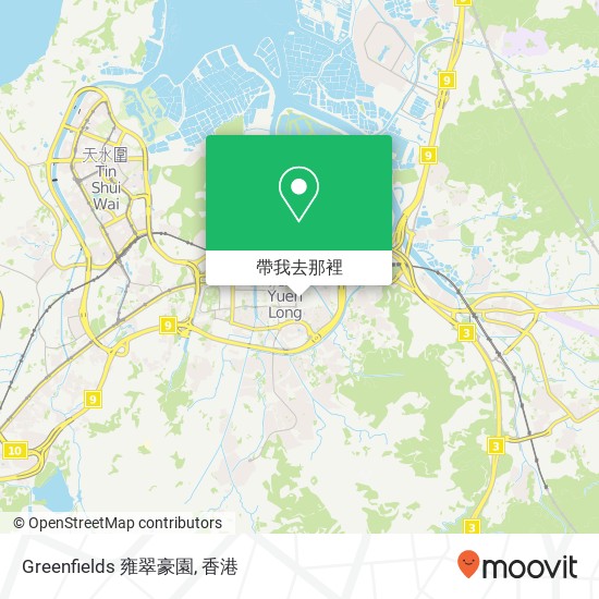 Greenfields 雍翠豪園地圖