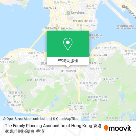 The Family Planning Association of Hong Kong 香港家庭計劃指導會地圖