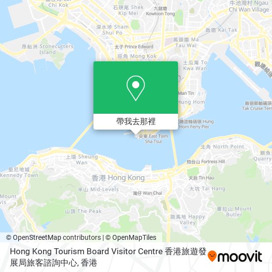 Hong Kong Tourism Board Visitor Centre 香港旅遊發展局旅客諮詢中心地圖
