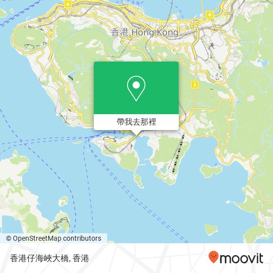 香港仔海峽大橋地圖