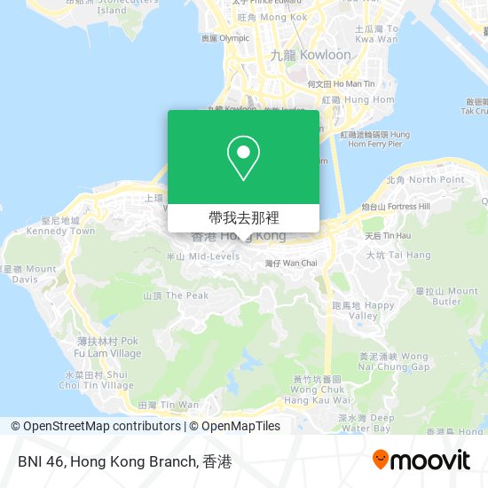 BNI 46, Hong Kong Branch地圖