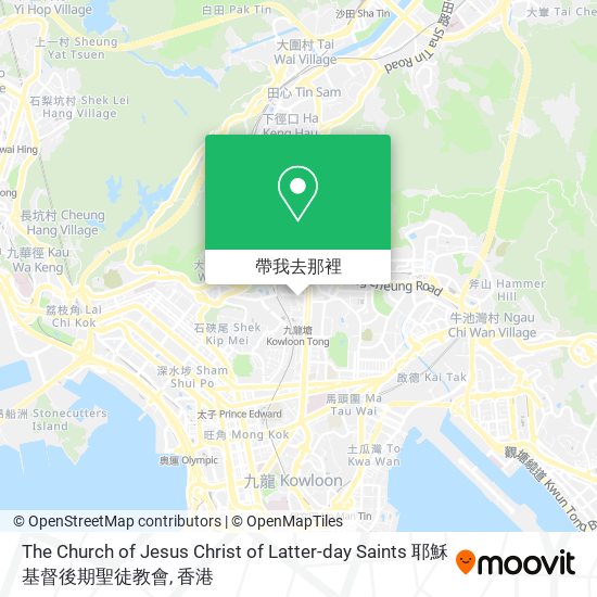 The Church of Jesus Christ of Latter-day Saints 耶穌基督後期聖徒教會地圖
