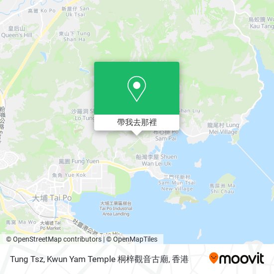 Tung Tsz, Kwun Yam Temple 桐梓觀音古廟地圖