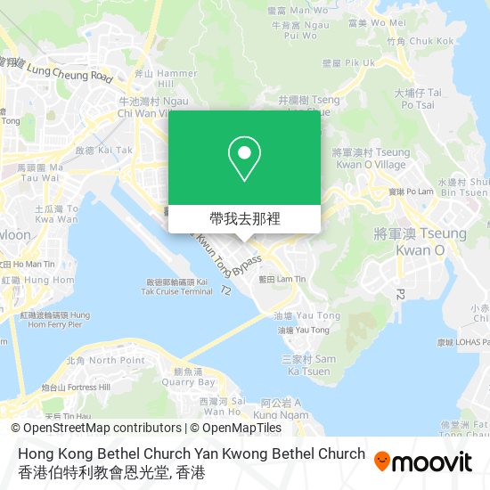 Hong Kong Bethel Church Yan Kwong Bethel Church 香港伯特利教會恩光堂地圖
