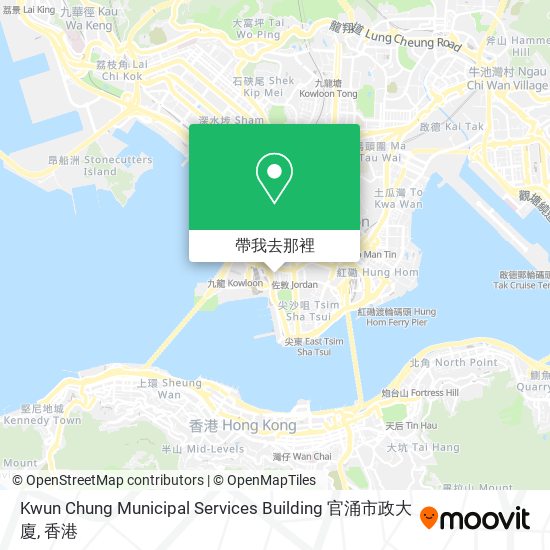 Kwun Chung Municipal Services Building 官涌市政大廈地圖