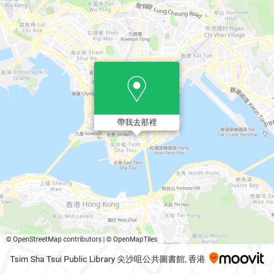 Tsim Sha Tsui Public Library 尖沙咀公共圖書館地圖