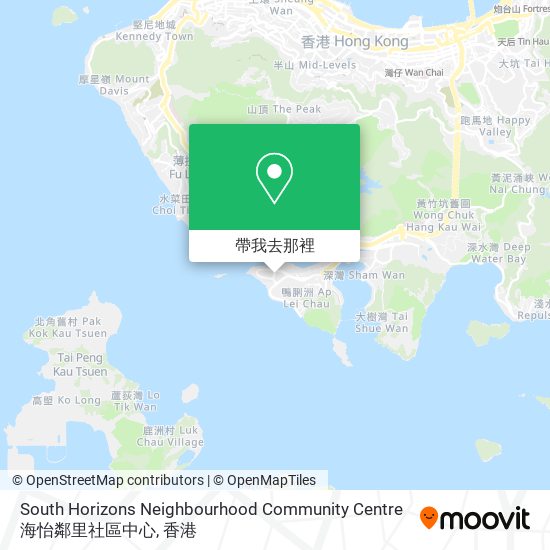 South Horizons Neighbourhood Community Centre 海怡鄰里社區中心地圖