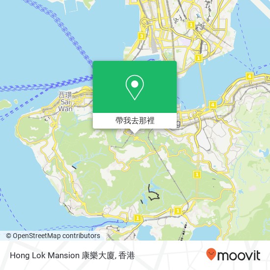 Hong Lok Mansion 康樂大廈地圖