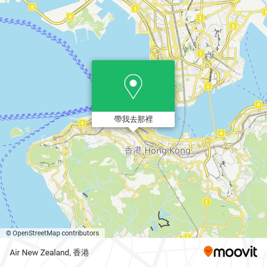 Air New Zealand地圖