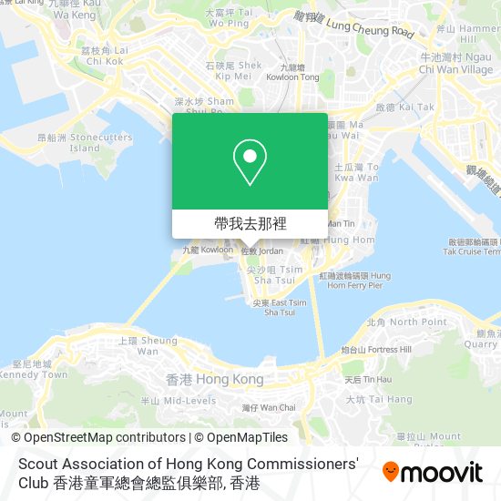 Scout Association of Hong Kong Commissioners' Club 香港童軍總會總監俱樂部地圖